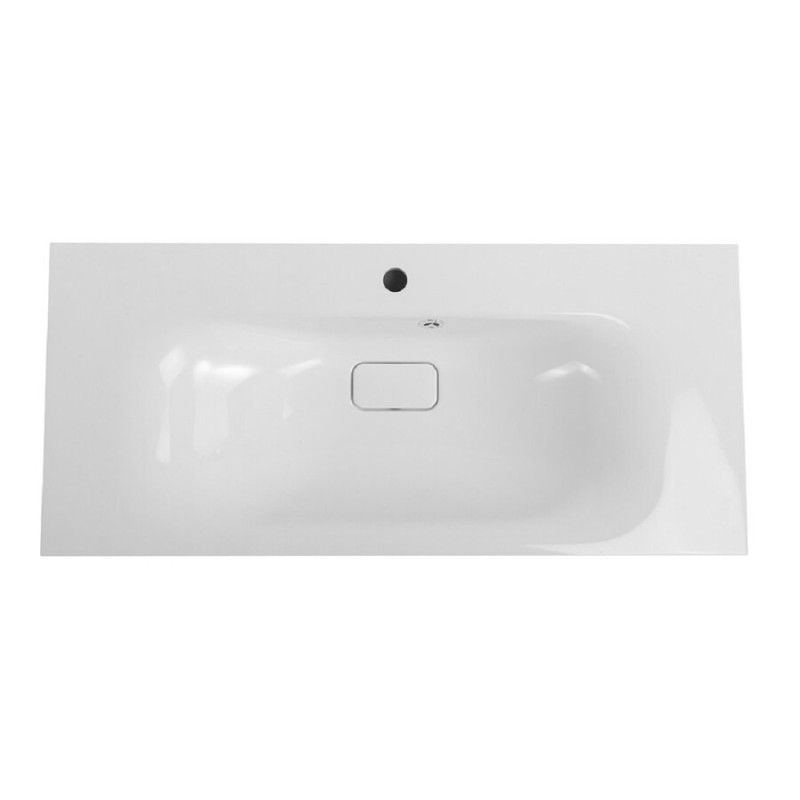 Раковина BelBagno BB1000/450-LV-MR-FT, 1000 см, искусственный камень, белый