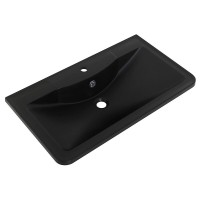 Раковина BelBagno 100 см, литьевой мрамор, цвет черный матовый, BB1000/455-LV-ART-ALR-NERO