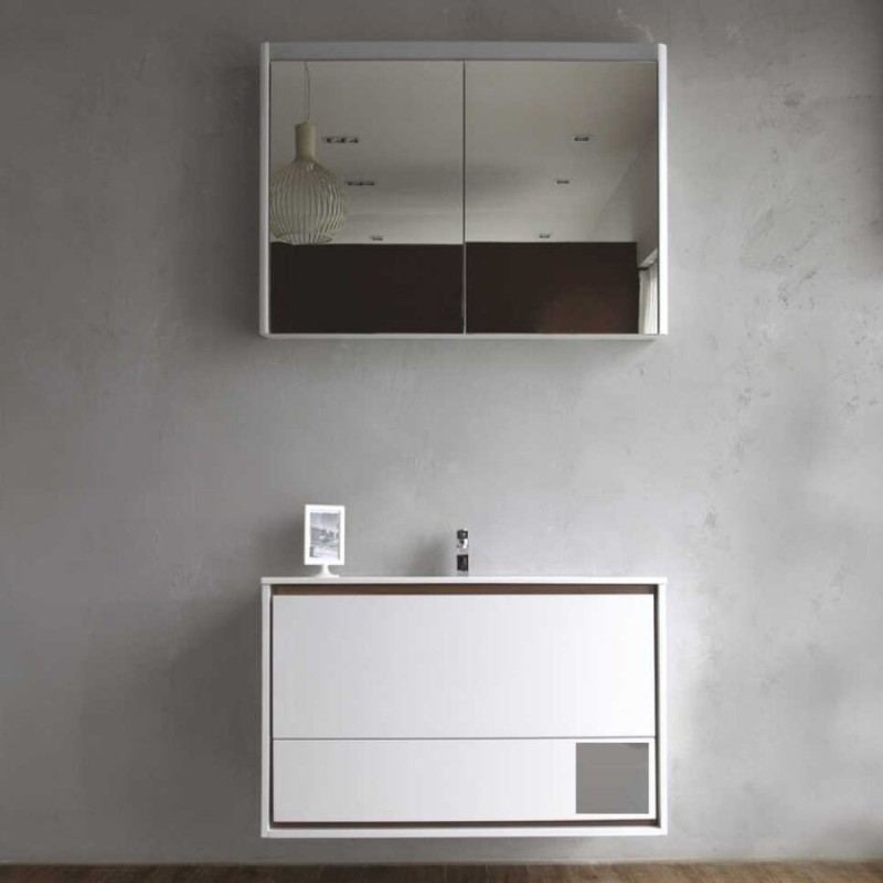 Тумба под раковину BelBagno Gloria 1000 BB1000ODC/TL, Tortora Lucido/серо-бежевый глянец