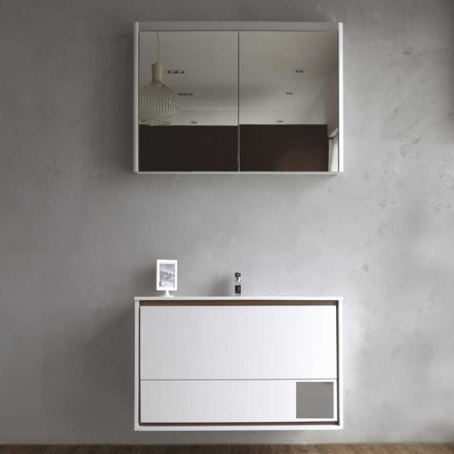 Тумба под раковину BelBagno Gloria 1000 BB1000ODC/TL, Tortora Lucido/серо-бежевый глянец