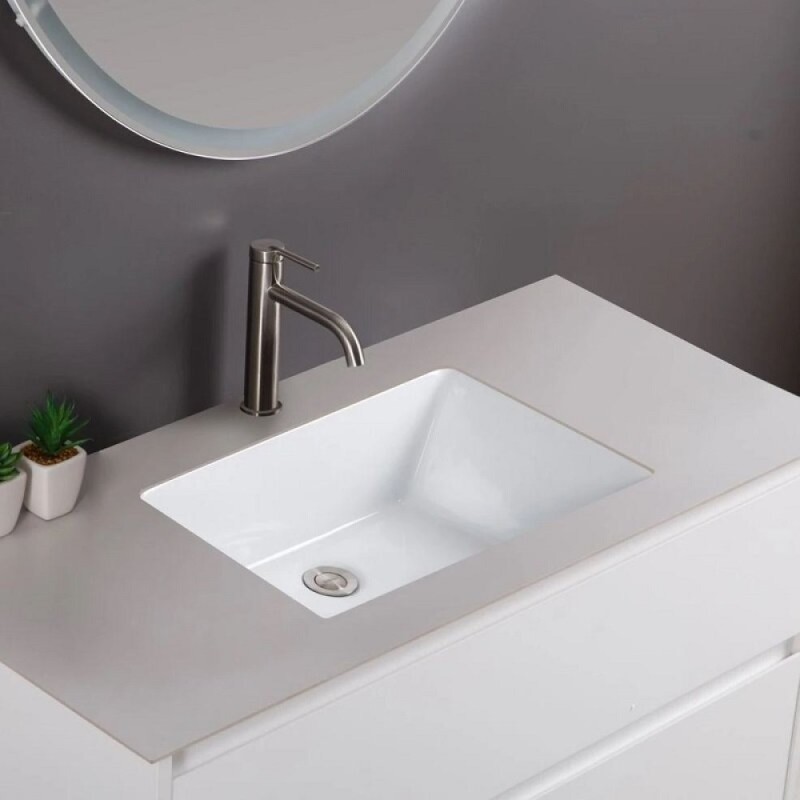 Раковина Belbagno 52 х 34 см, встраиваемая снизу, белый, BB1009