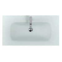 Раковина стеклянная BelBagno BB1010/465-LV-VTR-BO, 101 x 46 x 15 см, без перелива, белая матовая