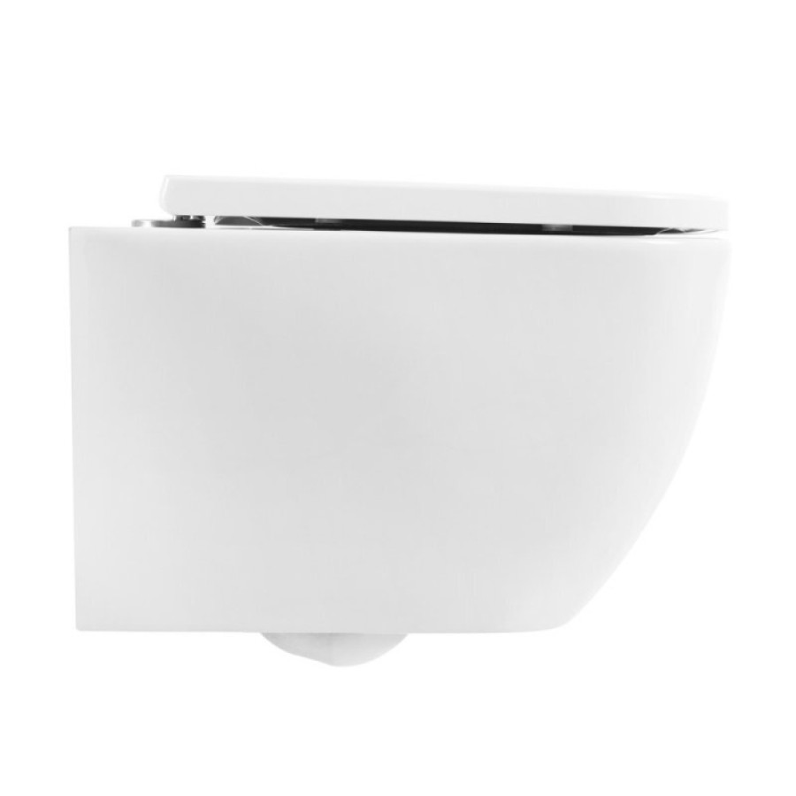 Подвесной унитаз BelBagno Alpina BB10100CHR/SC, крышка микролифт