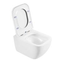 Подвесной унитаз BelBagno Alpina BB10100CHR/SC, крышка микролифт