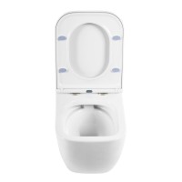 Подвесной унитаз BelBagno Alpina BB10100CHR/SC, крышка микролифт