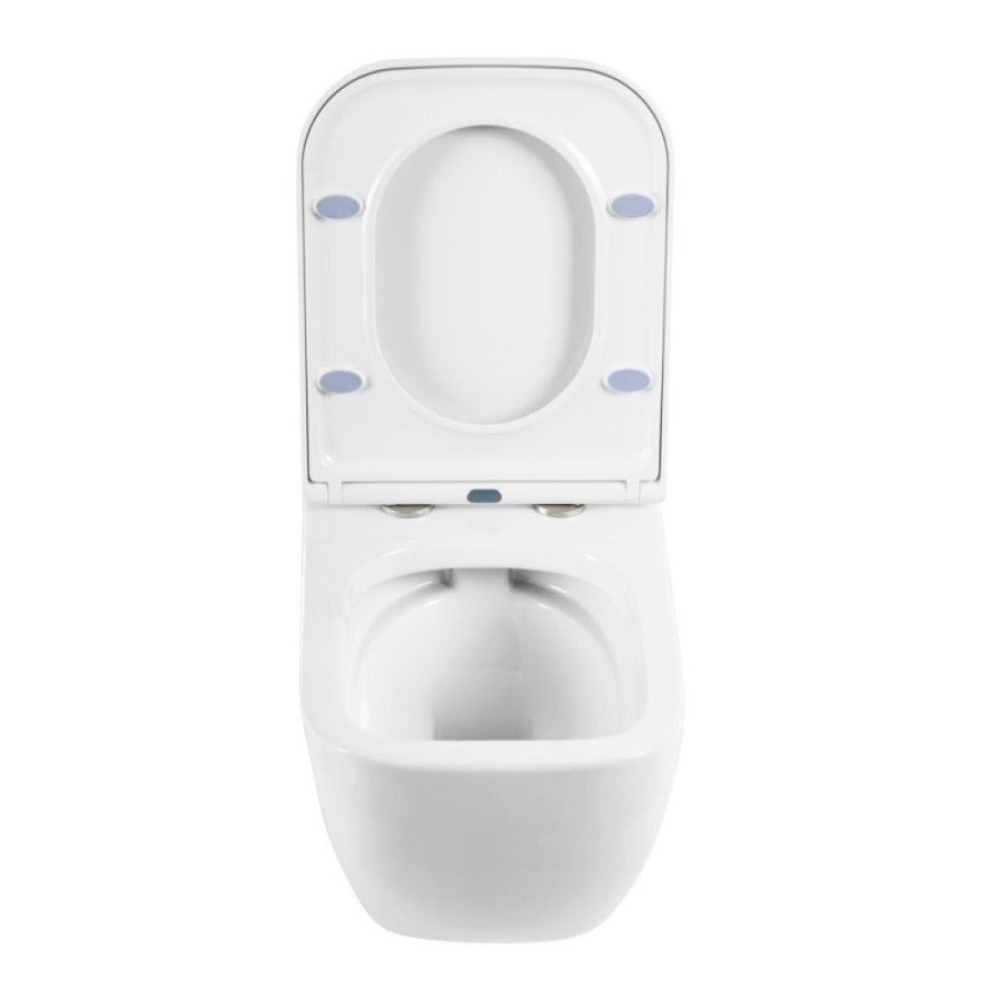 Подвесной унитаз BelBagno Alpina BB10100CHR/SC, крышка микролифт