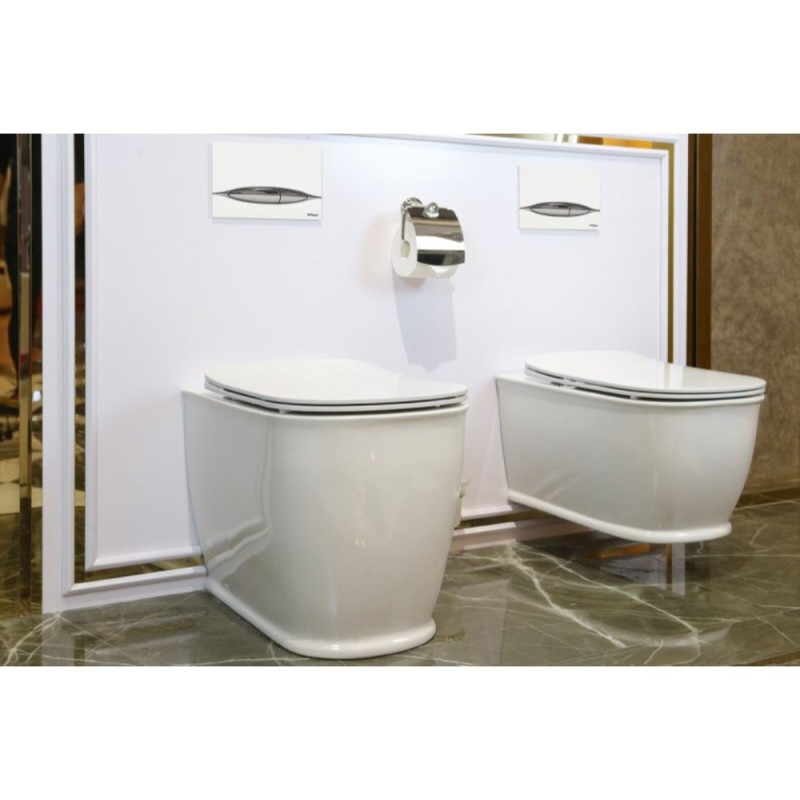 Приставной унитаз BelBagno Prado BB10150CB, белый