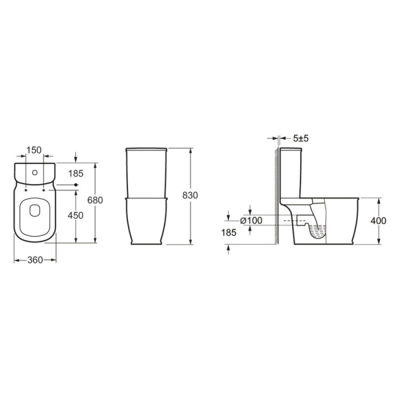 Напольный унитаз BelBagno Prado, крышка микролифт, BB10150CP/BB10150T/BB10150SC