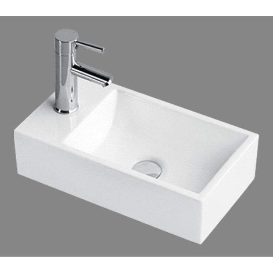 Раковина BelBagno BB1044 45 см накладная, керамика, белая