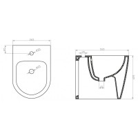 Биде напольное BelBagno Marino BB105B