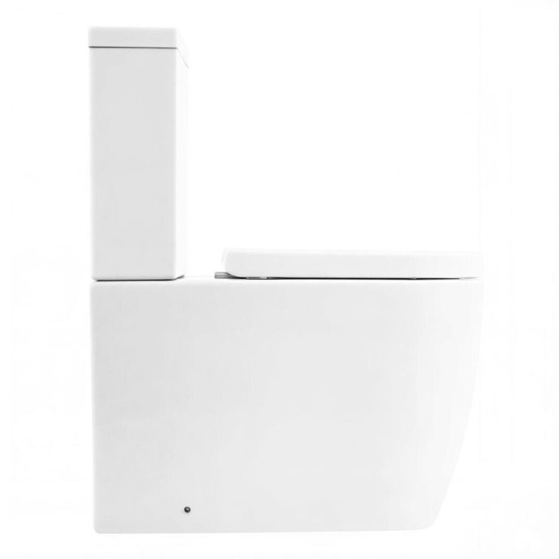 Напольный унитаз BelBagno Marino BB105CPR/BB105T/BB105SC, безободковый, крышка Soft Close, белый