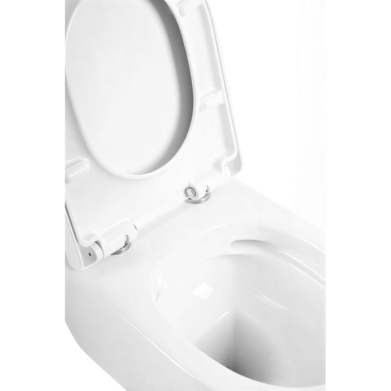 Напольный унитаз BelBagno Marino BB105CPR/BB105T/BB105SC, безободковый, крышка Soft Close, белый