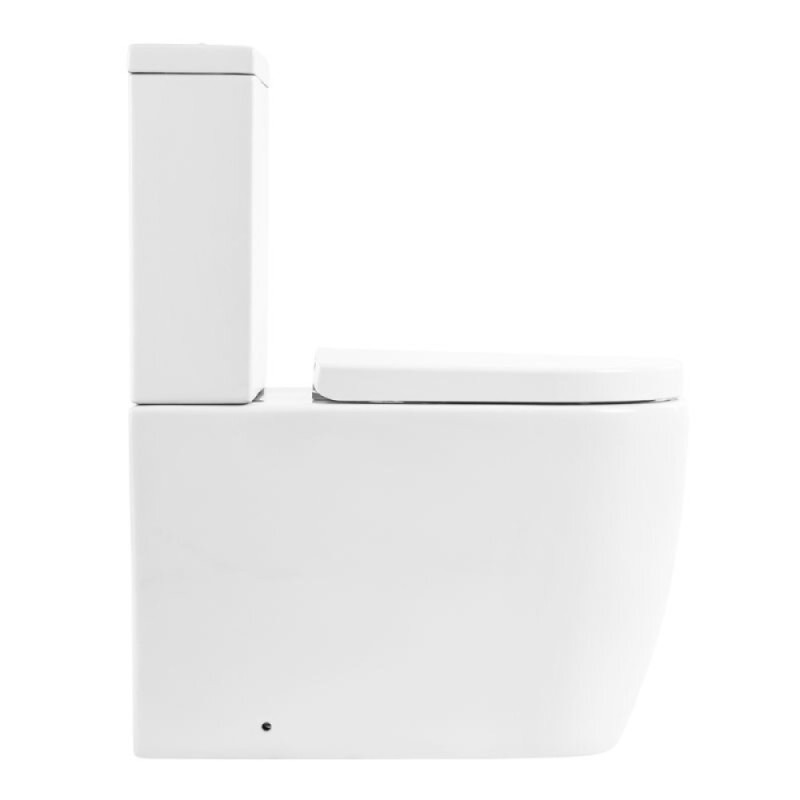 Напольный унитаз BelBagno Marino BB105CPR/BB105T/BB865SC, безободковый, крышка Soft Close, белый