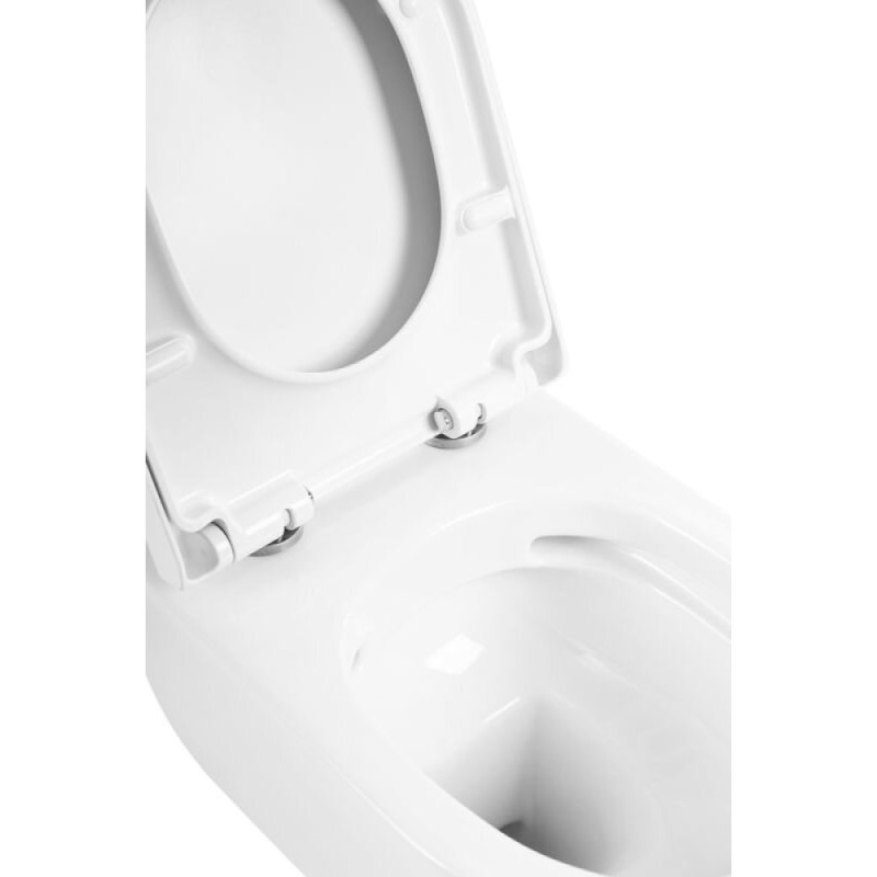 Напольный унитаз BelBagno Marino BB105CPR/BB105T/BB865SC, безободковый, крышка Soft Close, белый