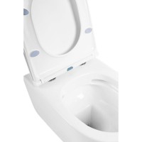 Напольный унитаз BelBagno Marino BB105CPR/BB105T/BB870SC, безободковый, крышка тонкая Soft Close, белый