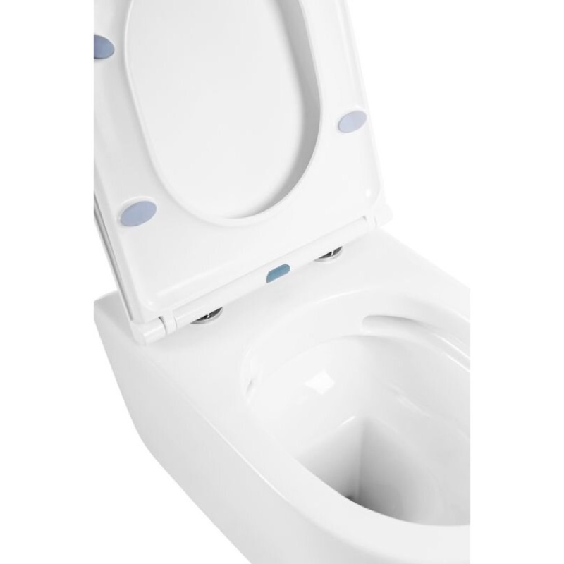 Напольный унитаз BelBagno Marino BB105CPR/BB105T/BB870SC, безободковый, крышка тонкая Soft Close, белый