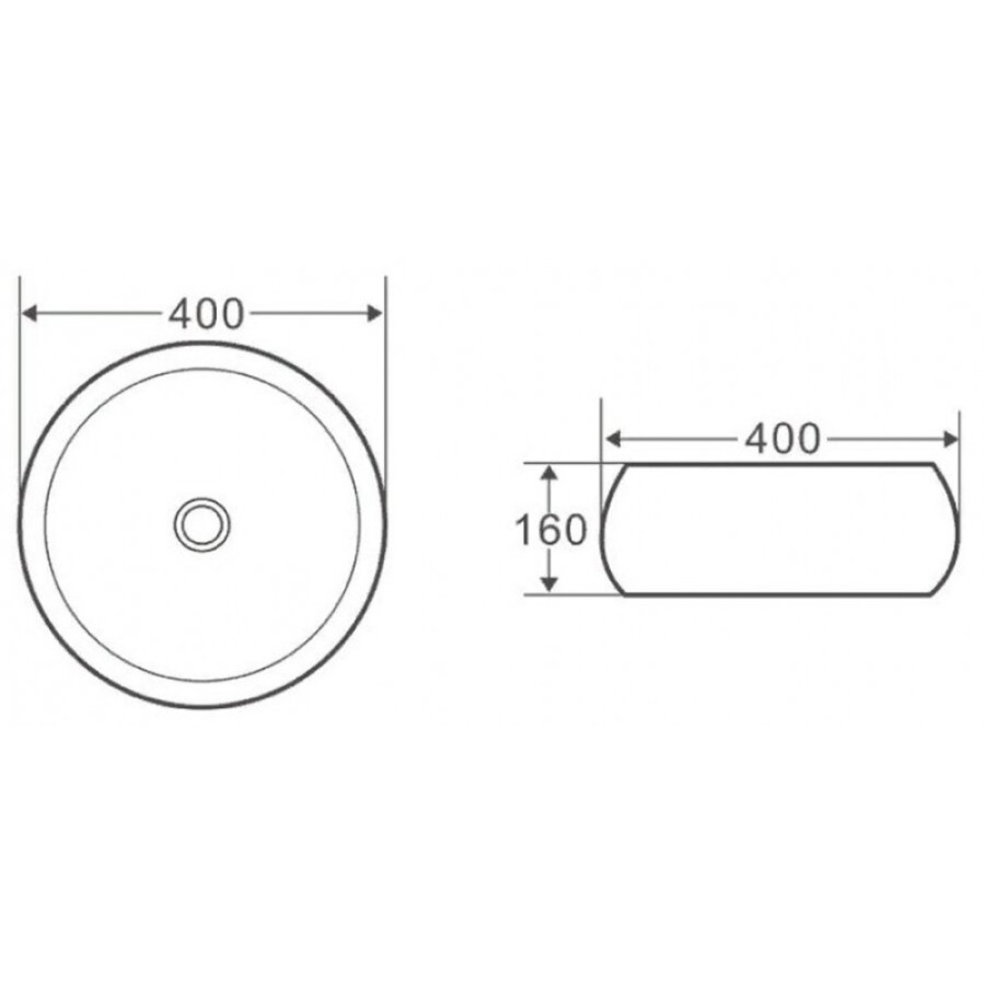 Раковина BelBagno BB1065 накладная 40 х 40 х 16 см