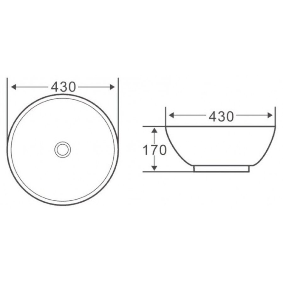 Раковина BelBagno BB1077 накладная 43 х 43 х 17 см