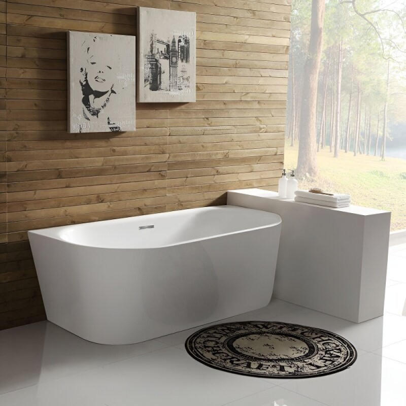 Ванна акриловая BelBagno BB108-170-80, 170 х 80 см, слив-перелив в комплекте, белая