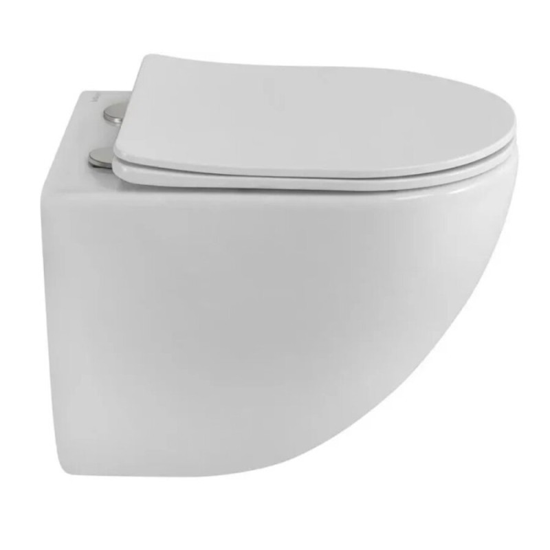 Подвесной унитаз BelBagno Libero BB11051CH-TOR/SC, безободковый, сиденье микролифт, белый