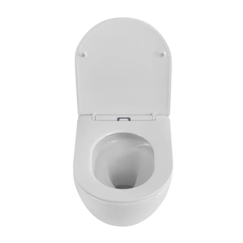 Подвесной унитаз BelBagno Libero BB11051CH-TOR/SC, безободковый, сиденье микролифт, белый