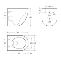 Подвесной унитаз BelBagno Libero BB11051CH-TOR/SC, безободковый, сиденье микролифт, белый