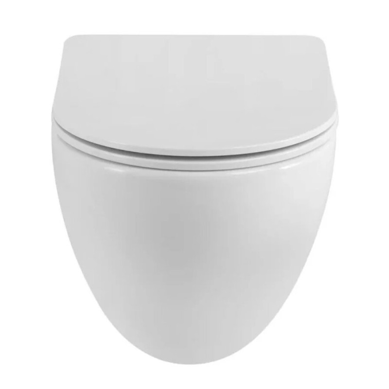 Подвесной унитаз BelBagno Libero BB11051CH-TOR/SC, безободковый, сиденье микролифт, белый