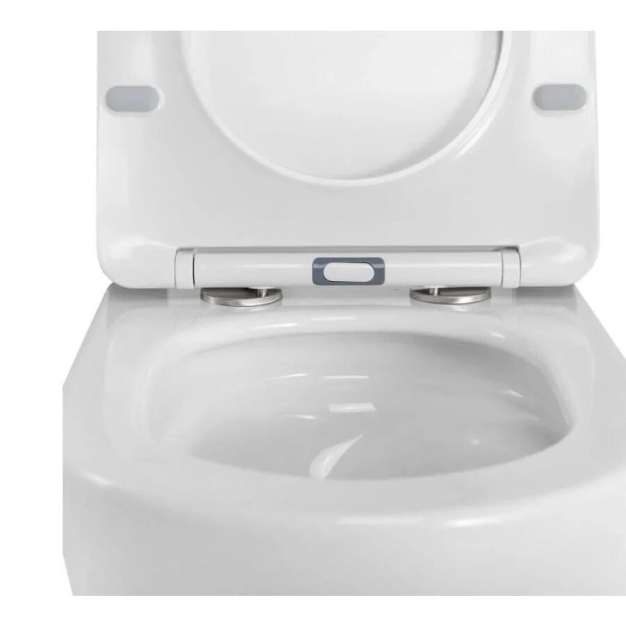 Подвесной унитаз BelBagno Libero BB11051CH-TOR/SC, безободковый, сиденье микролифт, белый