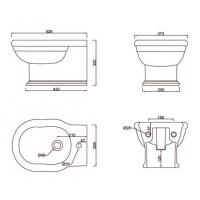 Подвесное биде BelBagno Boheme BB115BH, белое