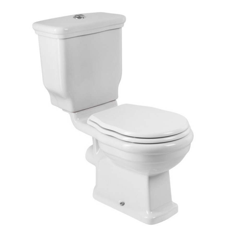 Унитаз компакт безободковый BelBagno Boheme, крышка-сиденье микролифт, белый (BB115CPR/BB115T/BB115SC)