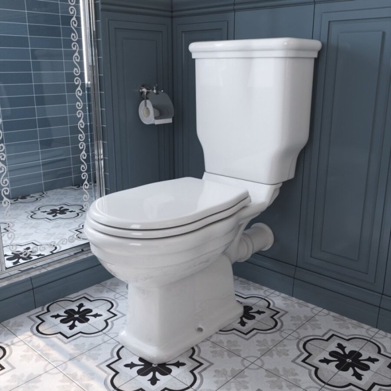 Унитаз компакт безободковый BelBagno Boheme, крышка-сиденье микролифт, белый (BB115CPR/BB115T/BB115SC)