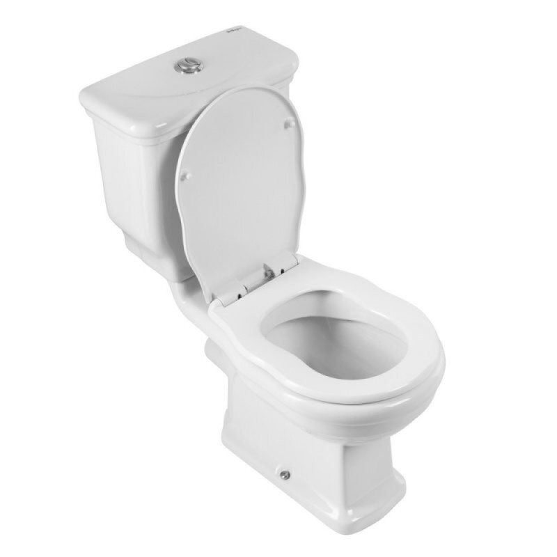 Унитаз компакт безободковый BelBagno Boheme, крышка-сиденье микролифт, белый (BB115CPR/BB115T/BB115SC)