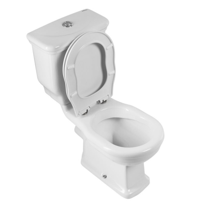 Унитаз компакт безободковый BelBagno Boheme, крышка-сиденье микролифт, белый (BB115CPR/BB115T/BB115SC)