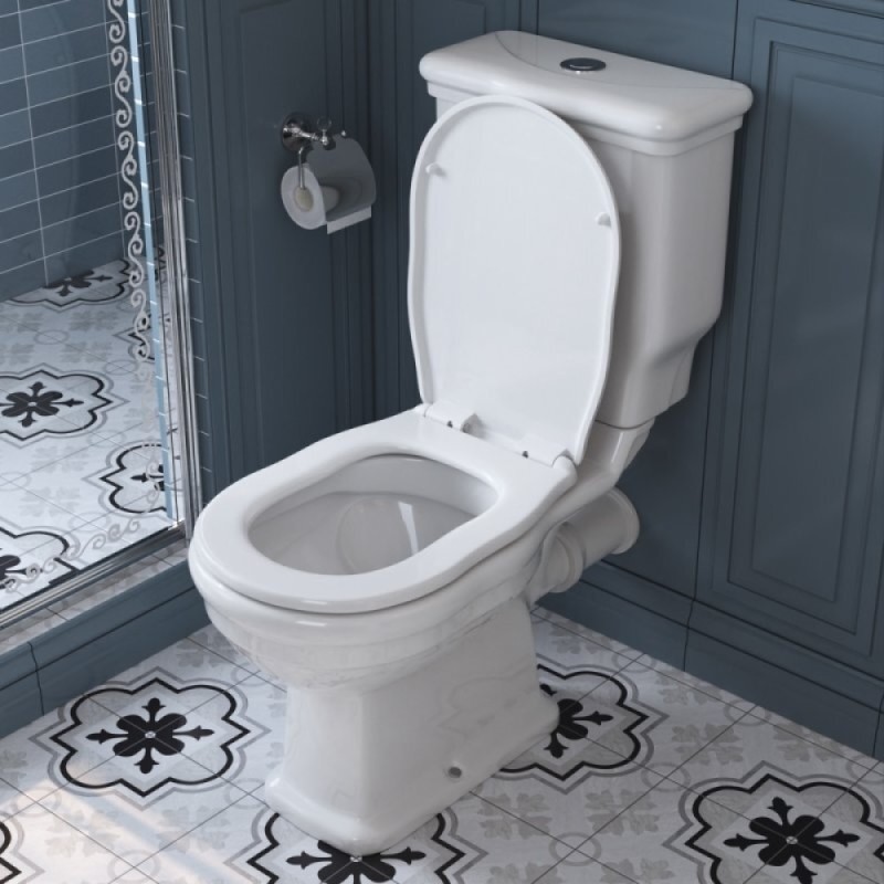 Унитаз компакт безободковый BelBagno Boheme, крышка-сиденье микролифт, белый (BB115CPR/BB115T/BB115SC)