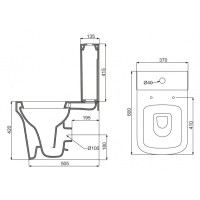Напольный унитаз BelBagno Marco BB118CP