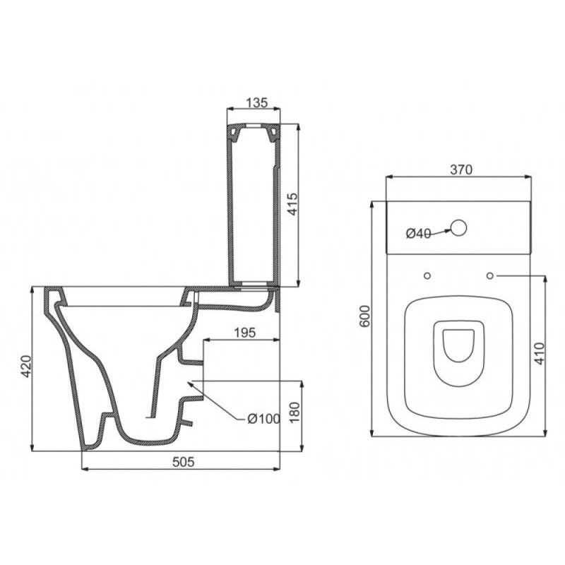 Напольный унитаз BelBagno Marco BB118CP