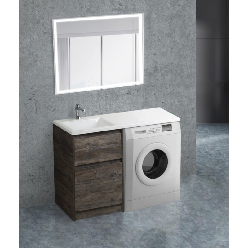 Раковина из искусственного мрамора BelBagno BB1200/480-LV-MR-L/R, 120 x 48 x 15,6 см