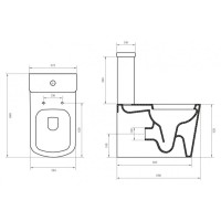 Напольный унитаз BelBagno Albano BB120CPR безободковый
