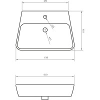 Раковина BelBagno Romina BB121L