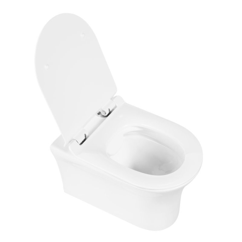 Унитаз подвесной BelBagno Ancona BB1224CHR-SM, безободковый, белый