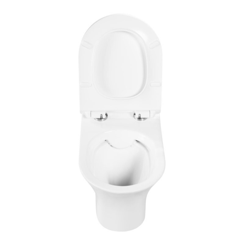 Унитаз подвесной BelBagno Ancona BB1224CHR-SM, безободковый, белый