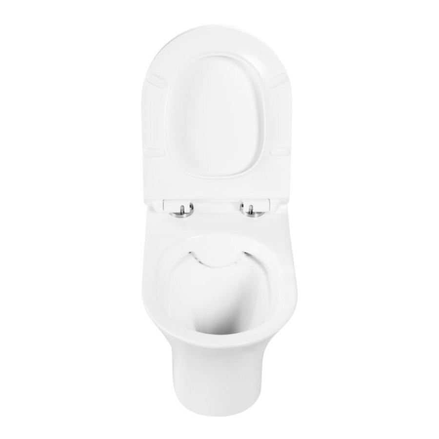 Унитаз подвесной BelBagno Ancona BB1224CHR-SM, безободковый, белый
