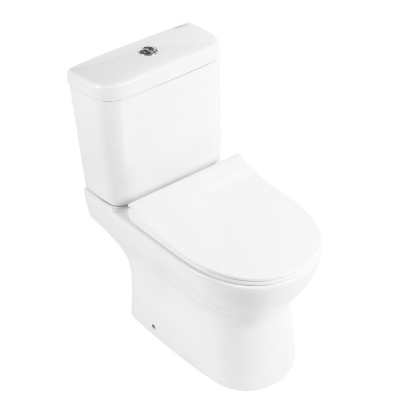 Напольный унитаз BelBagno Steam BB130CPR/SC безободковый, бачок BB130T, сиденье микролифт, белый