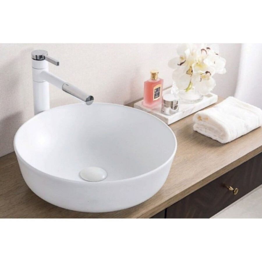 Раковина BelBagno BB1315 накладная 41 см, белая