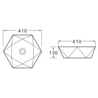 Раковина BelBagno BB1344A накладная 41 х 41 х 13 см