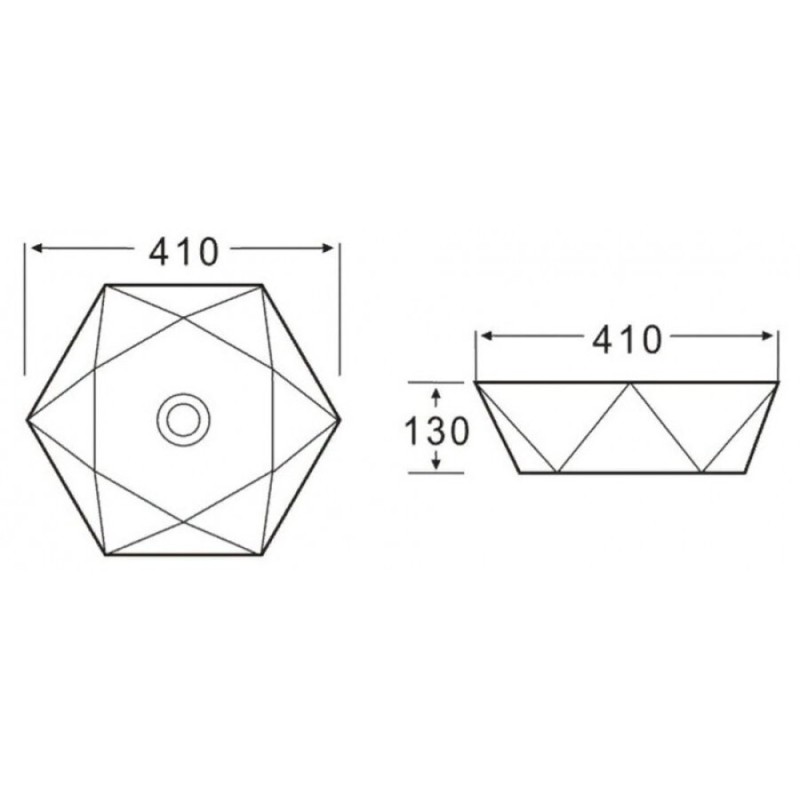 Раковина BelBagno BB1344A накладная 41 х 41 х 13 см