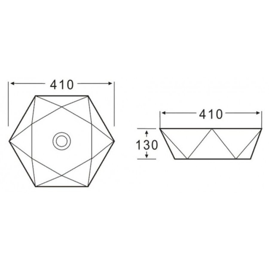 Раковина BelBagno BB1344A накладная 41 х 41 х 13 см