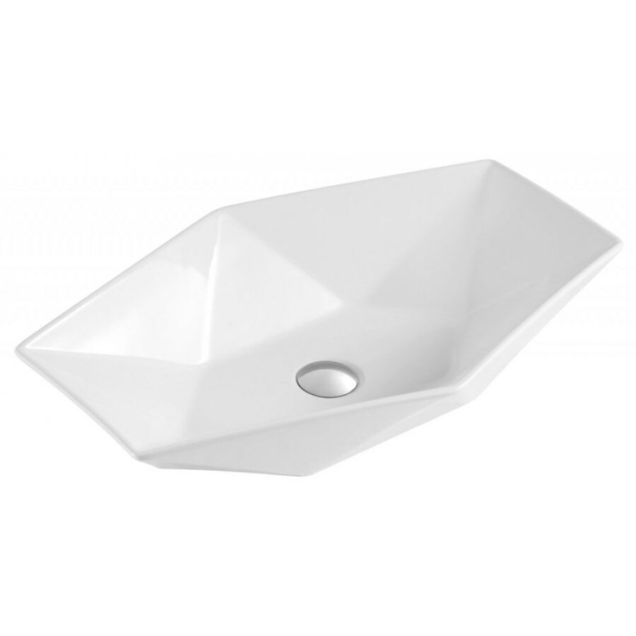 Раковина BelBagno 64 х 41 см, накладная, белая, BB1344B