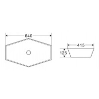 Раковина BelBagno 64 х 41 см, накладная, белая, BB1344B