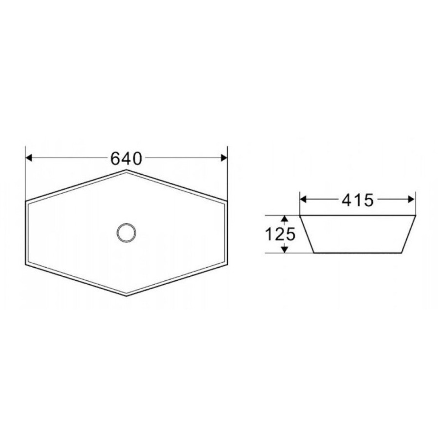Раковина BelBagno 64 х 41 см, накладная, белая, BB1344B